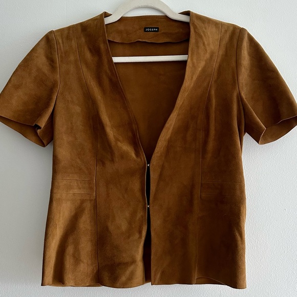 Short Sleeved Leather Jacket - Picture 2 of 4